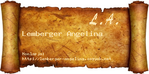 Lemberger Angelina névjegykártya